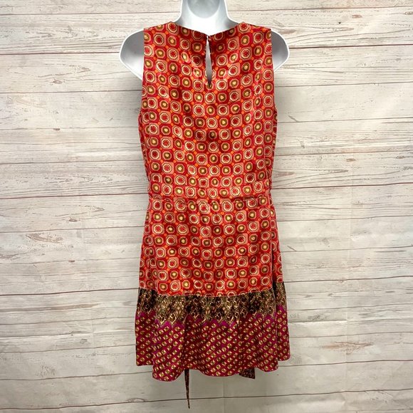 Anna Sui for Anthropologie Fiery Tiers Silk Dress - Picture 5 of 8